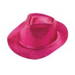 Chapeau borsalino paillette fuchsia