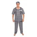 P'TIT Clown re89291, Déguisement Prisonnier Bagnard adulte S/M