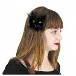 Party Pro 902119, Barrette tête de chat noir