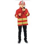 Party Pro 9044046, Veste Pompier imprimée 4-6 ans