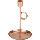 Bougeoir loopy Rose Gold sur socle