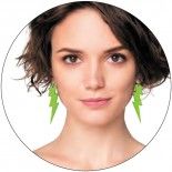Boucles d'oreilles Flash néon vert