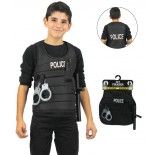 Set Policier 4 pièces, enfant 10-12 ans