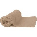 Chemin de table voile de coton 30 cm x 3 mètres naturel taupe