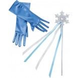 P'TIT Clown re91030 - Set reine des glaces baguette et gants