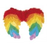 P'TIT Clown re91124 - Ailes d'ange en plumes 40 x 32 cm, multicolores