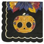 Sachet de 16 Serviettes Dia de Los Muertos en papier