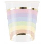 Party Pro 913ACG, Sachet de 8 gobelets Arc en Ciel