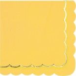 Party Pro 913JCS, Sachet de 16 serviettes Jaune