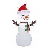 P'TIT Clown re91919 - Bonhomme de neige gonflable lumineux 1m20