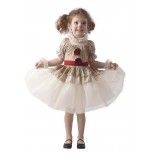 P'TIT Clown re92712 - Déguisement baby clown tueur fille 104 cm, 3/4 ans