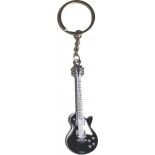 Sachet de 1 porte-clés métal Guitare rock Noire