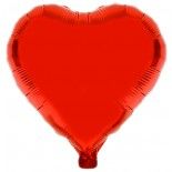 Ballon mylar métallisé Coeur Rouge 49cm