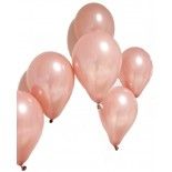 Sachet de 20 Ballons nacrés 30cm, Rose Gold