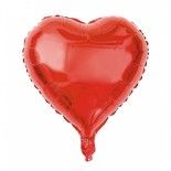 Party Pro 333613, Ballon mylar coeur rouge 45 cm