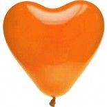 Lot de 8 ballons COEUR 35cm, Orange