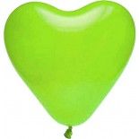 Lot de 8 ballons COEUR 35cm, Vert tilleul