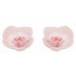 Lot 2 BOUGIES FLOTTANTES forme fleur d'orchidée, Rose
