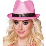 Chapeau borsalino polyester SOUPLE, Rose