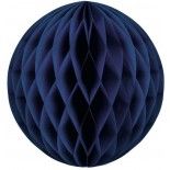 Party Pro 502220L, Boule alvéolée bleu marine 30 cm