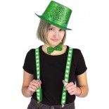 Bretelles vertes Saint Patrick