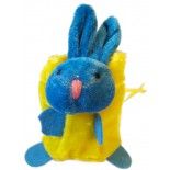 DESTOCKAGE, Ballotin Lapin peluche 9cm, Bleu