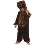 Chaks C1050096, Déguisement Peluche Ours brun 96 cm, 2-3 ans