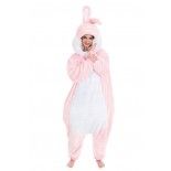 Chaks C1091164, Déguisement Peluche BIG Lapin rose rembourré 164 cm, adulte