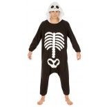 Chaks C1115180, Combinaison kigurumi Squelette, 180cm adulte