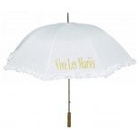 Parapluie Vive Les Mariès 1m (Ø 130cm) Blanc