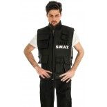 Chaks C4247XL, Déguisement Gilet pare-balles SWAT adulte, taille XL