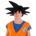 Chaks C4410, Perruque Goku Saiyan adulte, Noire