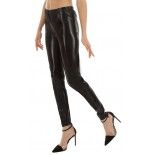 Chaks C4445S, Legging brillant adulte luxe NOIR, taille S/M