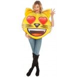 Chaks C4460, Déguisement Emoji® CHAT coeur, adulte