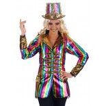 Veste Crazy Cabaret multicolore, adulte M