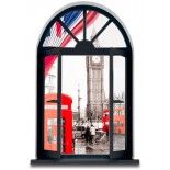 Sticker trompe-l'oeil BIG BEN LONDON 50x70cm