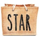 Sac Jute sequins STAR