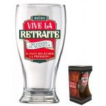 Verre à Bière Retraite (avec blister)