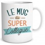 Mug Super Collègue bleu