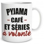 Mug Pyjama Café et Séries