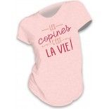 T-Shirt Les Copines c'est la vie ! rose taille S