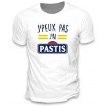 T-Shirt J'peux pas J'ai Pastis, blanc taille L