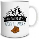 Mug La Randonnée c'est le pied ! 