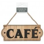 Plaque en bois CAFÉ 19,5cm