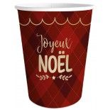 Lot de 6 Gobelets Joyeux Noël 25cl