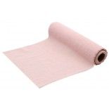 Chemin de table Coton Lavé 5m, Rose