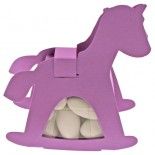 Ballotin CHEVAL avec plexi, Lilas