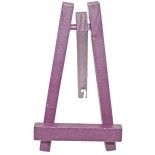 Petit chevalet bois 10CM luxe avec ficelle, Lilas