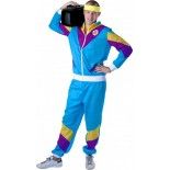 Party Pro 865113, Jogging 80's bleu adulte