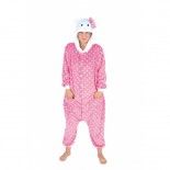 Party Pro 862314, Combinaison kigurumi chat rose adulte
